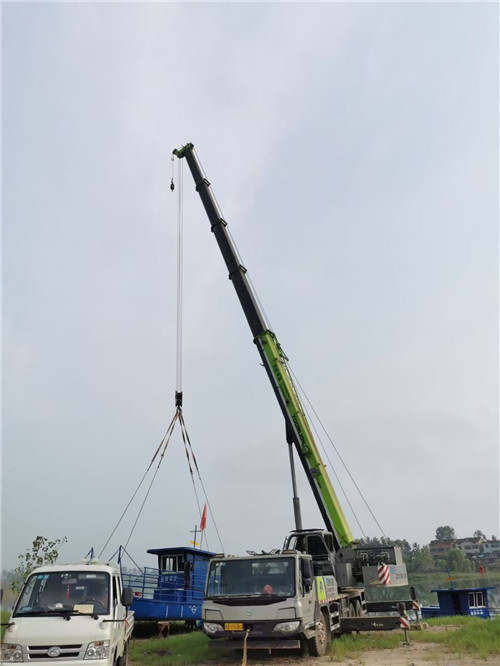 扎赉诺尔区桥梁建设吊装案例